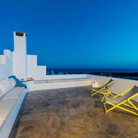 Pure White Seven-bedroom - 16 Guests - Private Pool - Aspro Chorio Drios