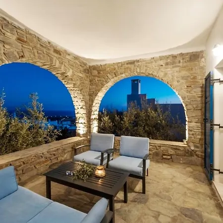 Pure White Seven-bedroom - 16 Guests - Private Pool - Aspro Chorio * Drios