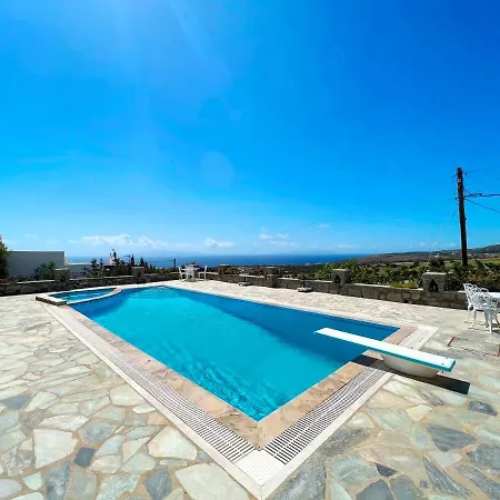 Pure White Seven-bedroom - 16 Guests - Private Pool - Aspro Chorio